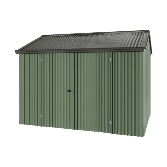 Handi-Heritage Shed H2 3.30X2.52 Roof:Slate Grey Wall:Rivergum Front/Rear Double Door
