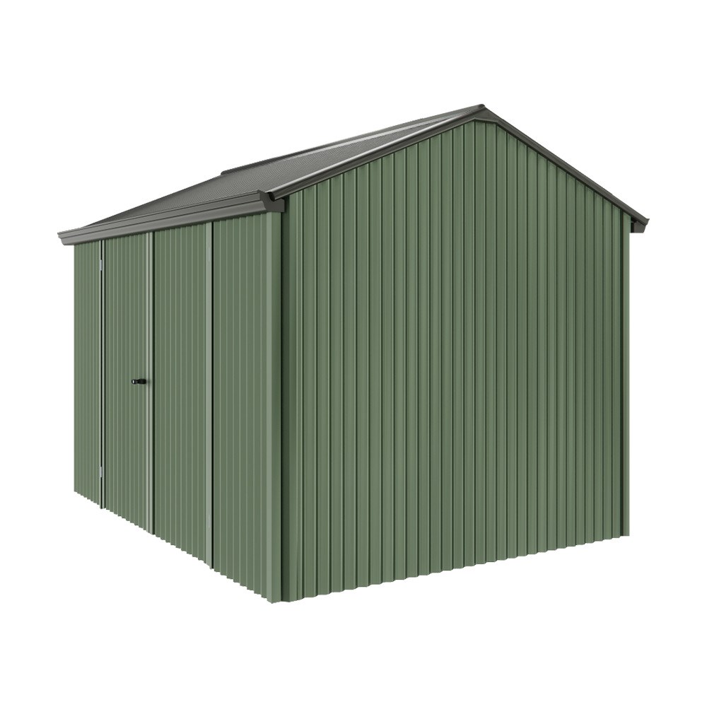 Handi-Heritage Shed H2 3.30X2.52 Roof:Slate Grey Wall:Rivergum Front/Rear Double Door