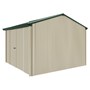 Handi-Heritage Shed H3 3.30X3.30 Roof:Caulfield Green Wall:Merino Front/Rear Double Door