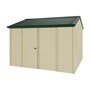 Handi-Heritage Shed H3 3.30X3.30 Roof:Caulfield Green Wall:Primrose Front/Rear Double Door