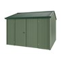 Handi-Heritage Shed H3 3.30X3.30 Roof:Caulfield Green Wall:Rivergum Front/Rear Double Door