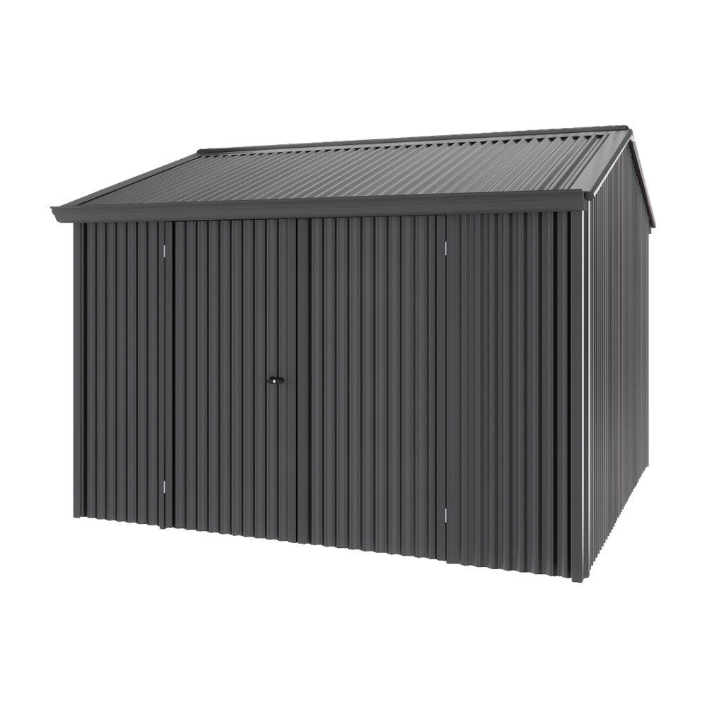 Handi-Heritage Shed H3 3.30X3.30 Roof:Gun Metal Grey Wall:Gun Metal Grey Front/Rear Double Door