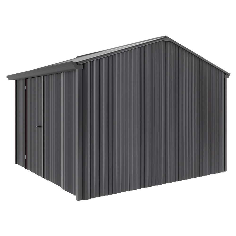 Handi-Heritage Shed H3 3.30X3.30 Roof:Gun Metal Grey Wall:Gun Metal Grey Front/Rear Double Door