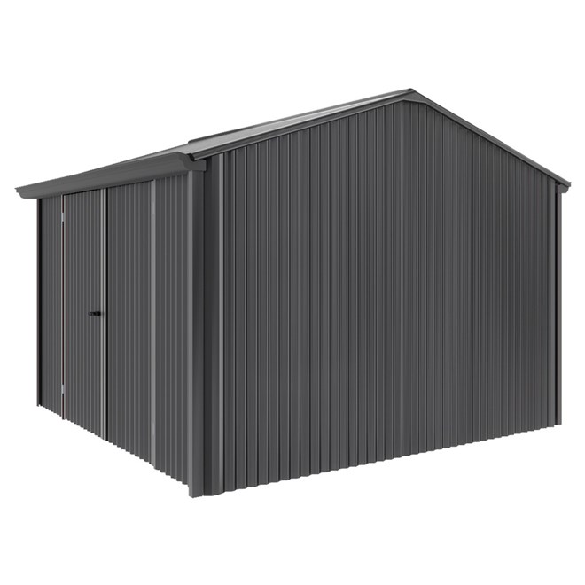 Handi-Heritage Shed H3 3.30X3.30 Roof:Gun Metal Grey Wall:Gun Metal Grey Front/Rear Double Door