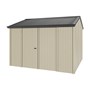 Handi-Heritage Shed H3 3.30X3.30 Roof:Gun Metal Grey Wall:Merino Front/Rear Double Door