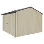 Handi-Heritage Shed H3 3.30X3.30 Roof:Gun Metal Grey Wall:Merino Front/Rear Double Door