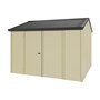 Handi-Heritage Shed H3 3.30X3.30 Roof:Gun Metal Grey Wall:Primrose Front/Rear Double Door