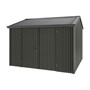 Handi-Heritage Shed H3 3.30X3.30 Roof:Gun Metal Grey Wall:Slate Grey Front/Rear Double Door