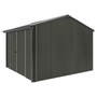 Handi-Heritage Shed H3 3.30X3.30 Roof:Gun Metal Grey Wall:Slate Grey Front/Rear Double Door