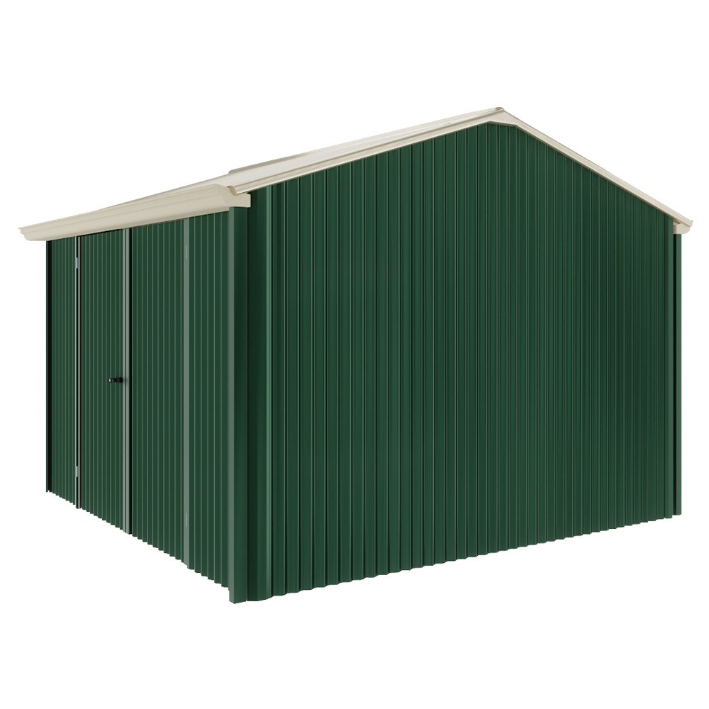 Handi-Heritage Shed H3 3.30X3.30 Roof:Merino Wall:Caulfield Green Front/Rear Double Door