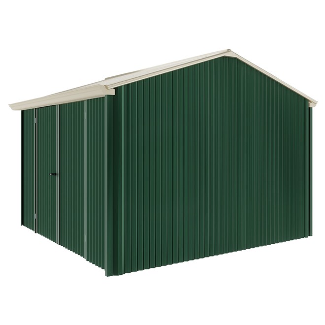 Handi-Heritage Shed H3 3.30X3.30 Roof:Merino Wall:Caulfield Green Front/Rear Double Door