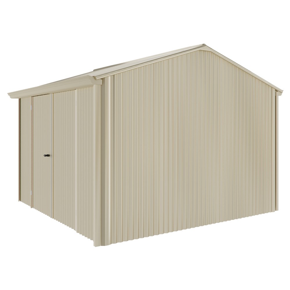 Handi-Heritage Shed H3 3.30X3.30 Roof:Merino Wall:Merino Front/Rear Double Door
