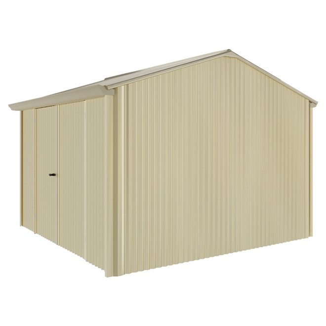 Handi-Heritage Shed H3 3.30X3.30 Roof:Merino Wall:Primrose Front/Rear Double Door