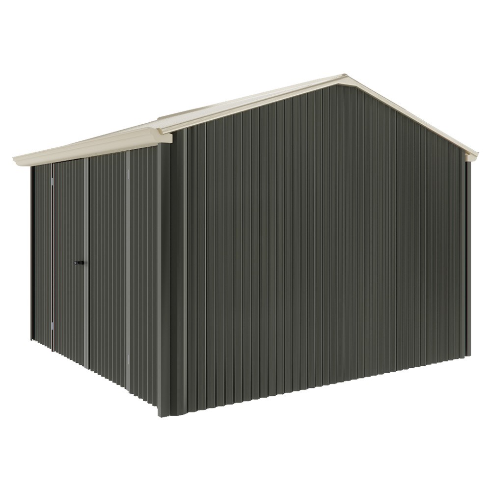 Handi-Heritage Shed H3 3.30X3.30 Roof:Merino Wall:Slate Grey Front/Rear Double Door