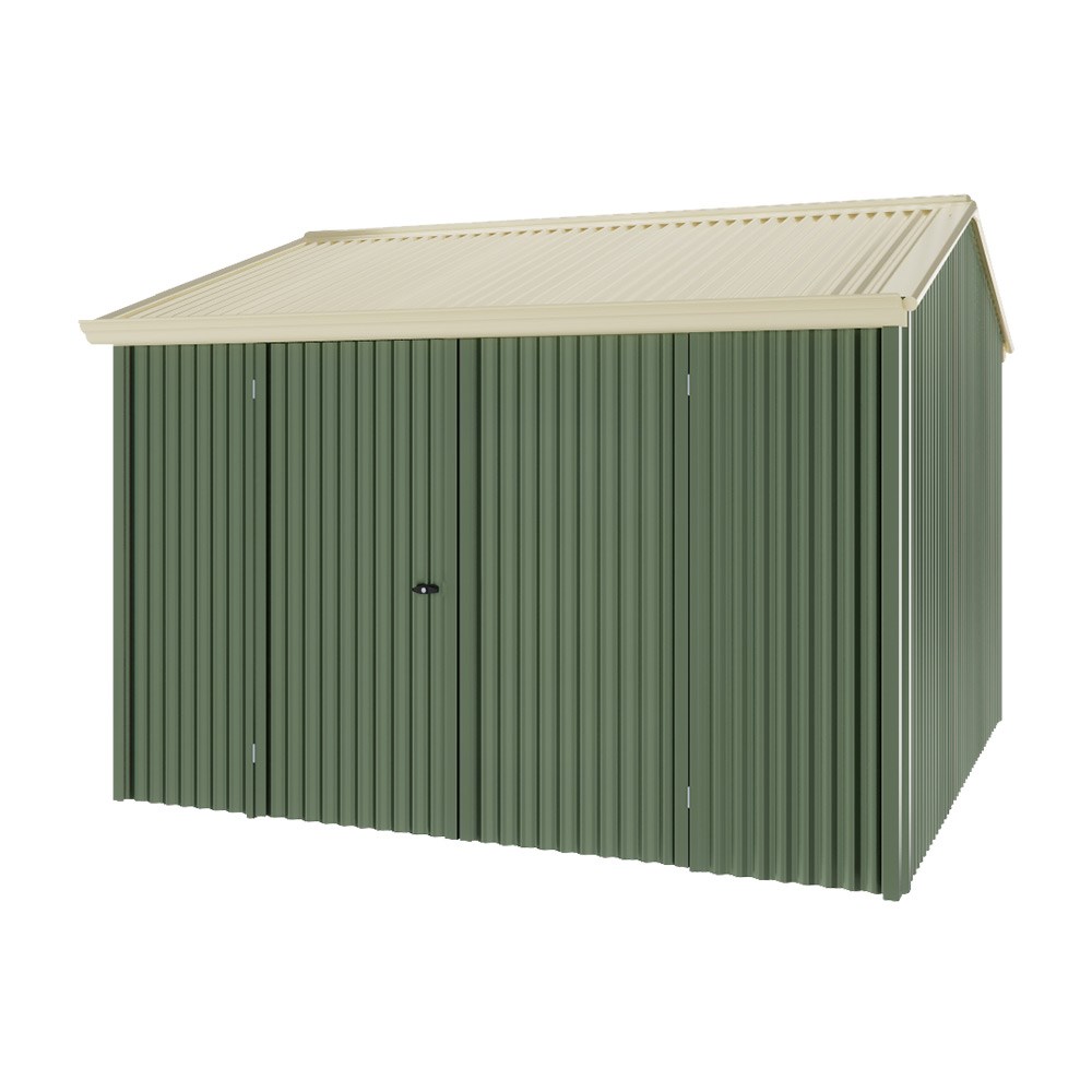 Handi-Heritage Shed H3 3.30X3.30 Roof:Primrose Wall:Rivergum Front/Rear Double Door