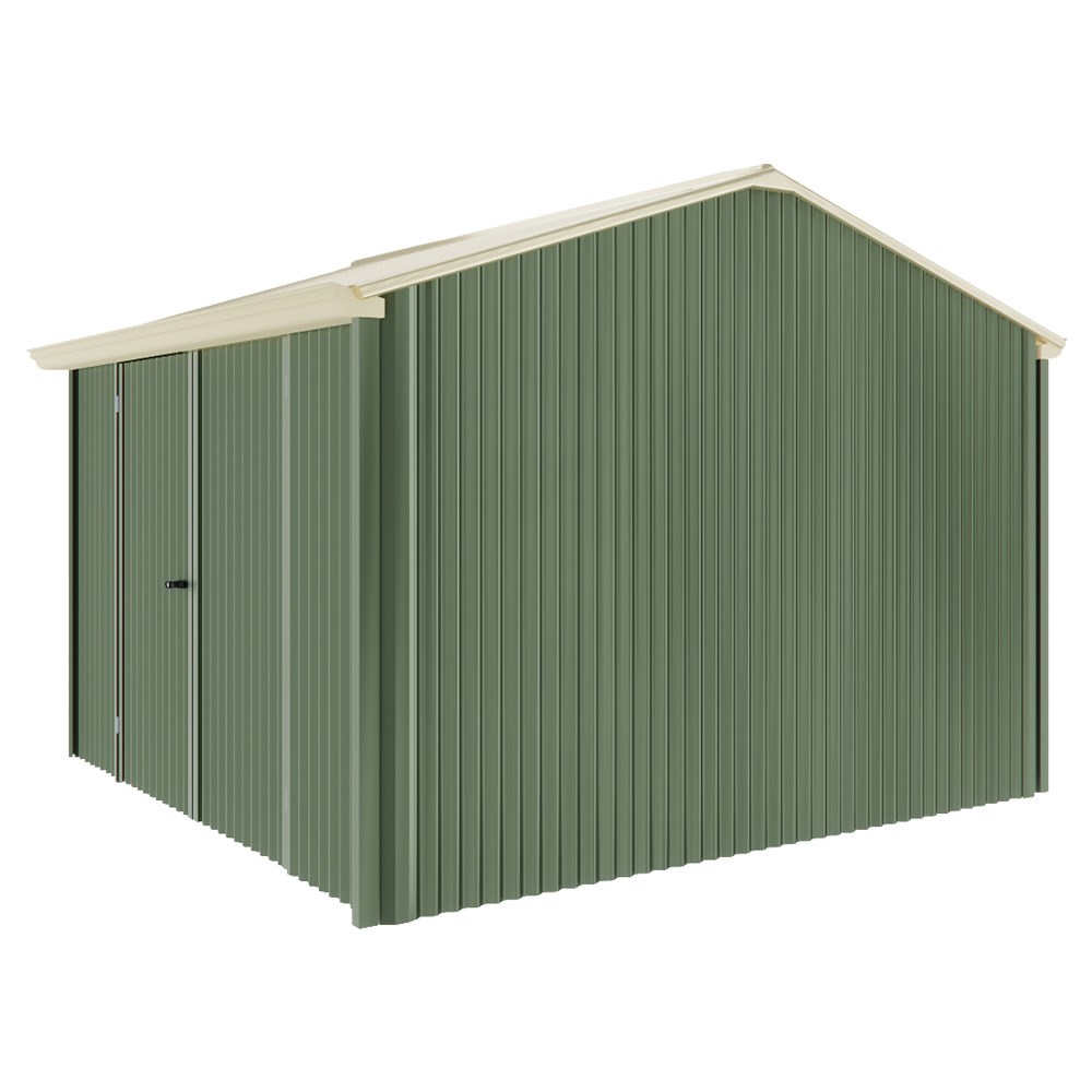 Handi-Heritage Shed H3 3.30X3.30 Roof:Primrose Wall:Rivergum Front/Rear Double Door