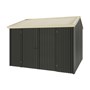 Handi-Heritage Shed H3 3.30X3.30 Roof:Primrose Wall:Slate Grey Front/Rear Double Door