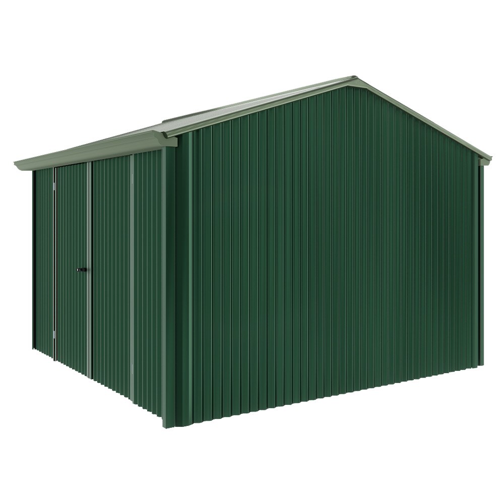 Handi-Heritage Shed H3 3.30X3.30 Roof:Rivergum Wall:Caulfield Green Front/Rear Double Door