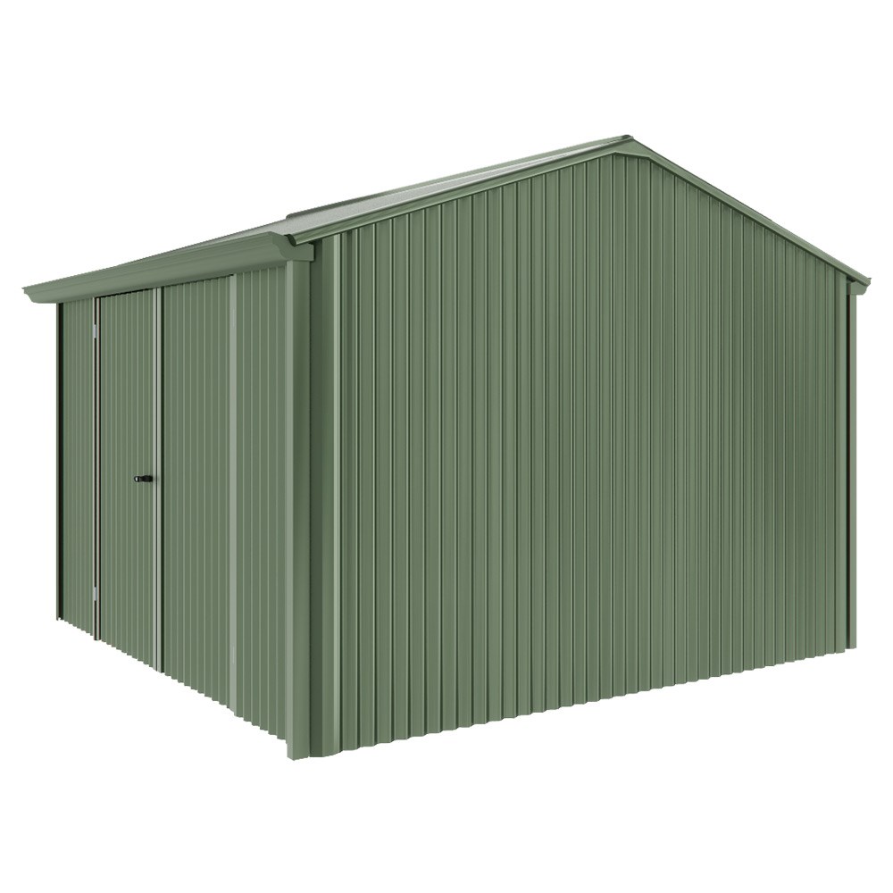 Handi-Heritage Shed H3 3.30X3.30 Roof:Rivergum Wall:Rivergum Front/Rear Double Door