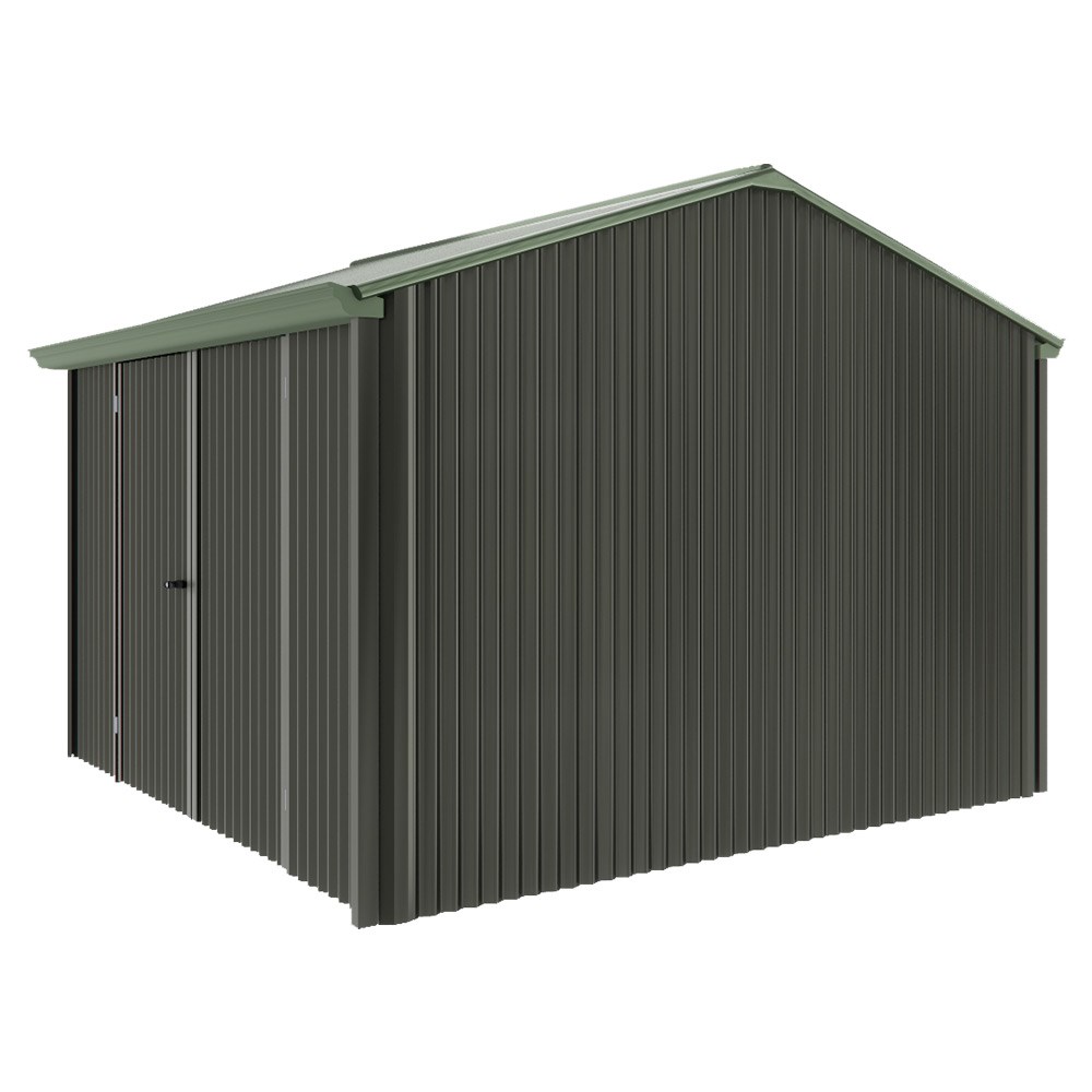 Handi-Heritage Shed H3 3.30X3.30 Roof:Rivergum Wall:Slate Grey Front/Rear Double Door