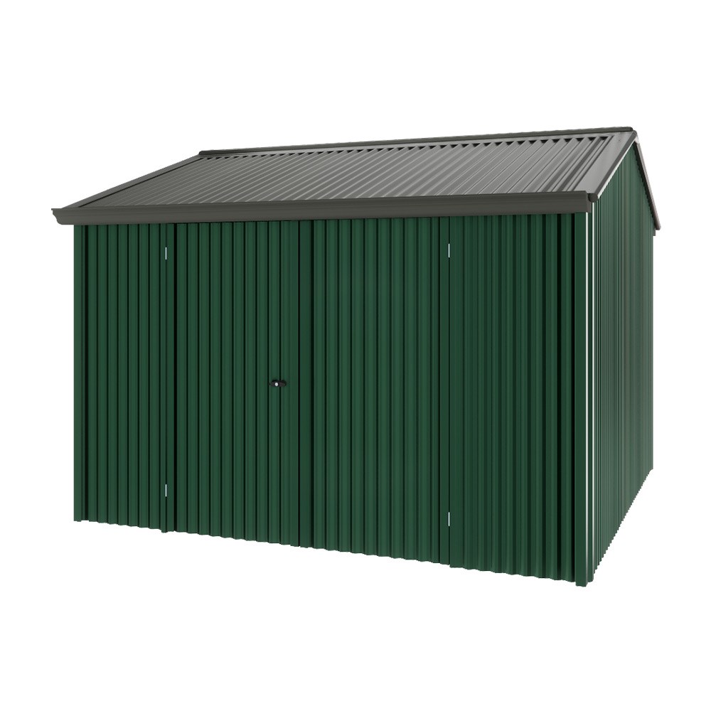 Handi-Heritage Shed H3 3.30X3.30 Roof:Slate Grey Wall:Caulfield Green Front/Rear Double Door