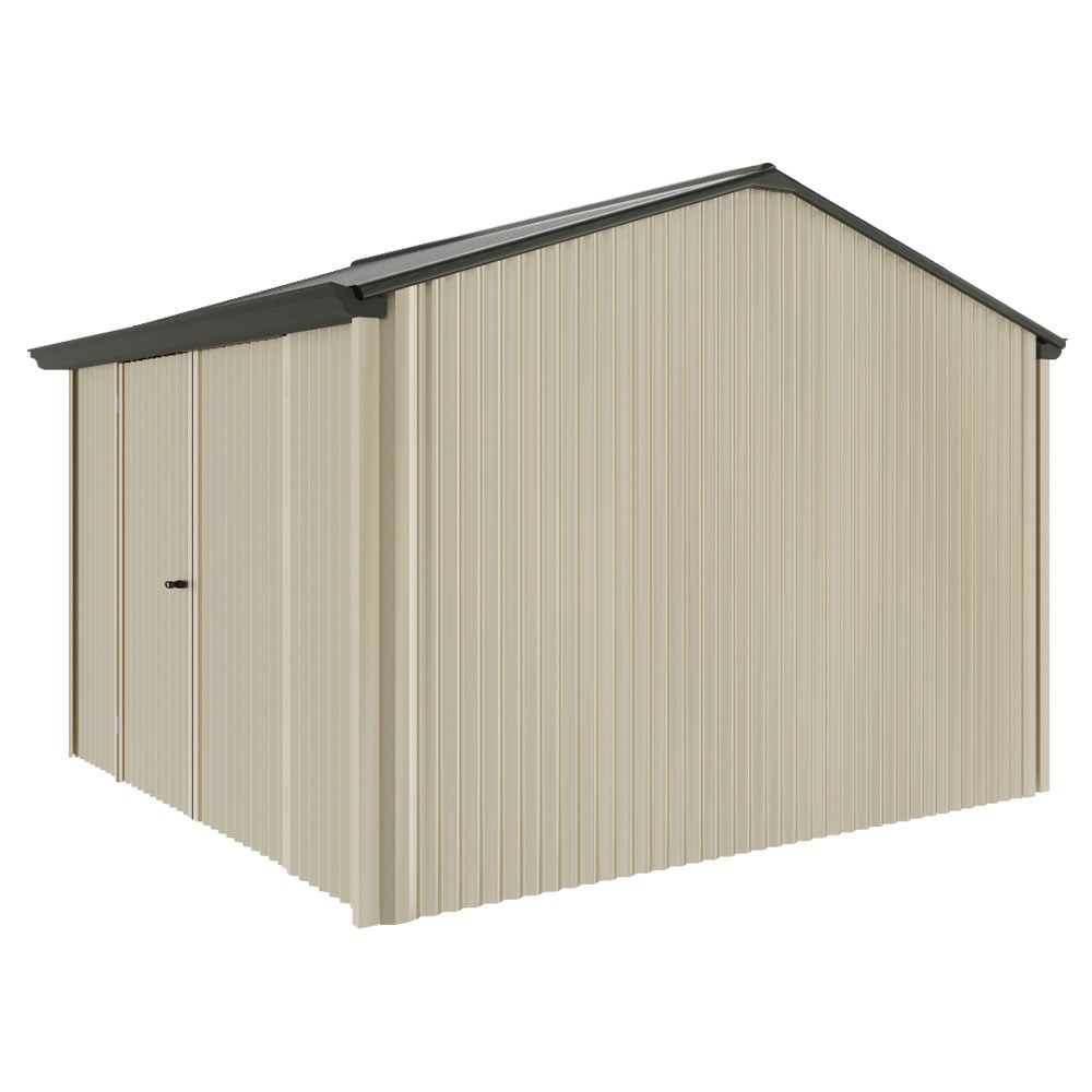 Handi-Heritage Shed H3 3.30X3.30 Roof:Slate Grey Wall:Merino Front/Rear Double Door