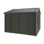Handi-Heritage Shed H3 3.30X3.30 Roof:Slate Grey Wall:Slate Grey Front/Rear Double Door