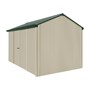 Handi-Heritage Shed H4 3.96X2.52 Roof:Caulfield Green Wall:Merino Front/Rear Double Door
