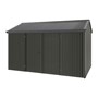 Handi-Heritage Shed H4 3.96X2.52 Roof:Gun Metal Grey Wall:Slate Grey Front/Rear Double Door