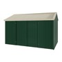 Handi-Heritage Shed H4 3.96X2.52 Roof:Merino Wall:Caulfield Green Front/Rear Double Door