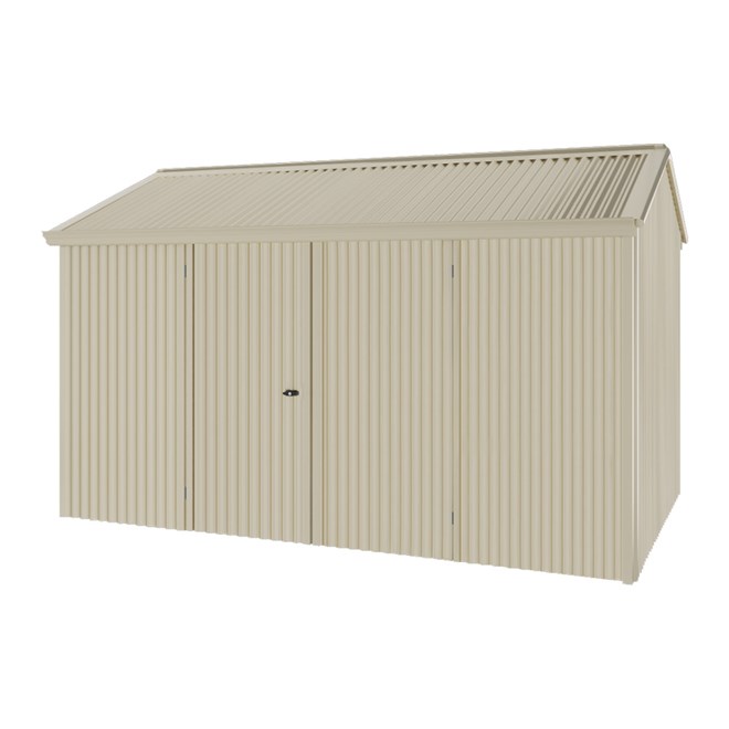 Handi-Heritage Shed H4 3.96X2.52 Roof:Merino Wall:Merino Front/Rear Double Door