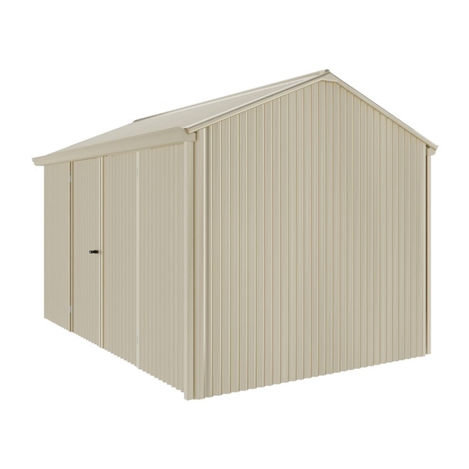 Handi-Heritage Shed H4 3.96X2.52 Roof:Merino Wall:Merino Front/Rear Double Door