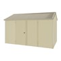 Handi-Heritage Shed H4 3.96X2.52 Roof:Merino Wall:Primrose Front/Rear Double Door