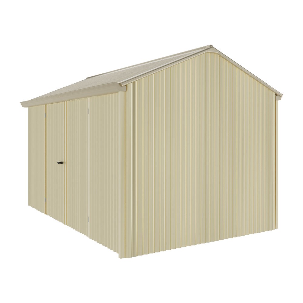 Handi-Heritage Shed H4 3.96X2.52 Roof:Merino Wall:Primrose Front/Rear Double Door