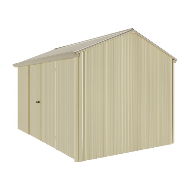Handi-Heritage Shed H4 3.96X2.52 Roof:Merino Wall:Primrose Front/Rear Double Door