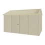 Handi-Heritage Shed H4 3.96X2.52 Roof:Primrose Wall:Merino Front/Rear Double Door