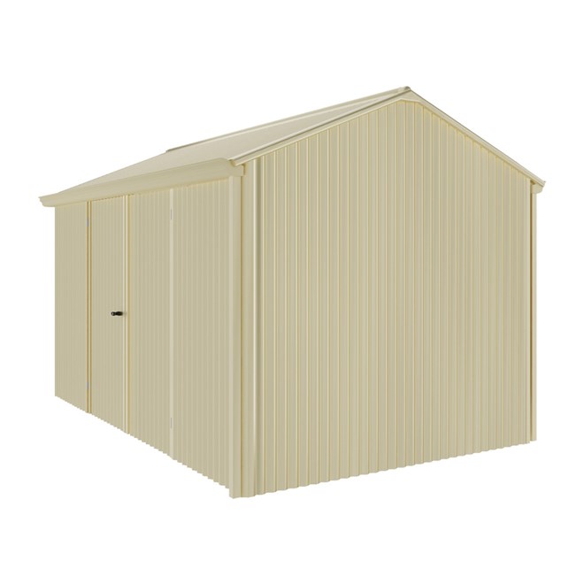 Handi-Heritage Shed H4 3.96X2.52 Roof:Primrose Wall:Primrose Front/Rear Double Door