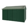 Handi-Heritage Shed H4 3.96X2.52 Roof:Rivergum Wall:Caulfield Green Front/Rear Double Door