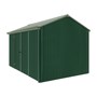 Handi-Heritage Shed H4 3.96X2.52 Roof:Rivergum Wall:Caulfield Green Front/Rear Double Door