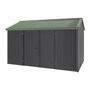 Handi-Heritage Shed H4 3.96X2.52 Roof:Rivergum Wall:Gun Metal Grey Front/Rear Double Door