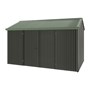 Handi-Heritage Shed H4 3.96X2.52 Roof:Rivergum Wall:Slate Grey Front/Rear Double Door