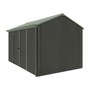 Handi-Heritage Shed H4 3.96X2.52 Roof:Rivergum Wall:Slate Grey Front/Rear Double Door