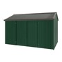 Handi-Heritage Shed H4 3.96X2.52 Roof:Slate Grey Wall:Caulfield Green Front/Rear Double Door