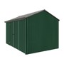 Handi-Heritage Shed H4 3.96X2.52 Roof:Slate Grey Wall:Caulfield Green Front/Rear Double Door