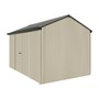 Handi-Heritage Shed H4 3.96X2.52 Roof:Slate Grey Wall:Merino Front/Rear Double Door