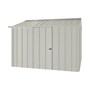 Handi-Hilander Garden Shed HH3 3.25x3.40m Gutter Side Door Off White