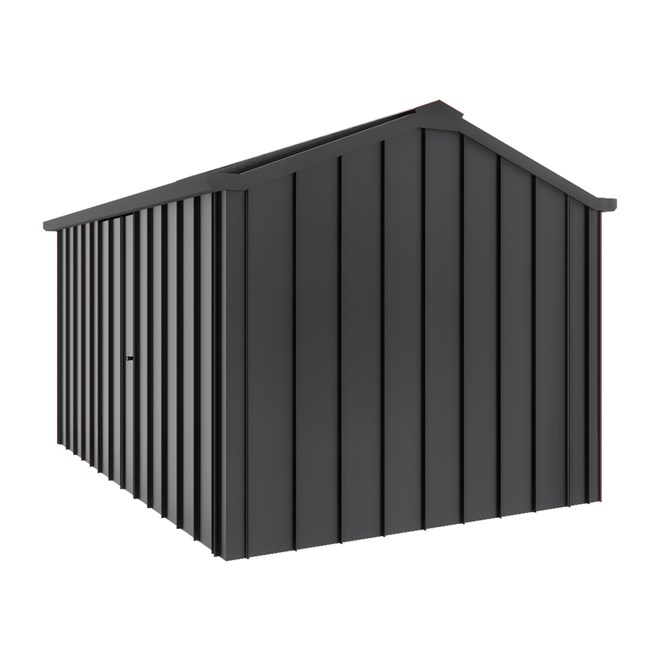 Handi-Hilander Garden Shed HH4 4.00x2.63m Gutter Side Door Gun Metal Grey