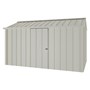 Handi-Hilander Garden Shed HH4 4.00x2.63m Gutter Side Door Off White