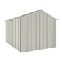 Handi-Hilander Garden Shed HH4 4.00x2.63m Gutter Side Door Off White