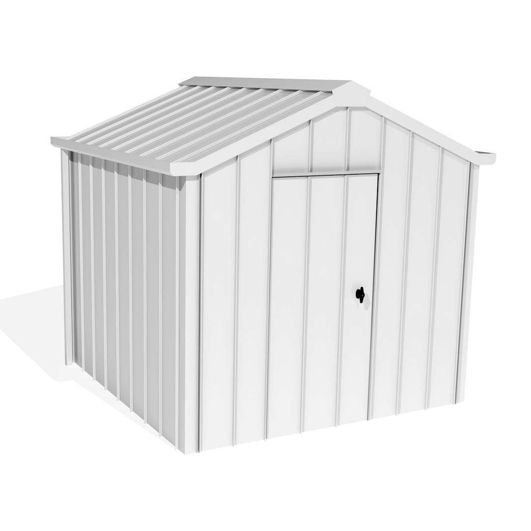 Handi-Hilander Garden Shed HH2 3.25x2.63m Gable End Door Off White